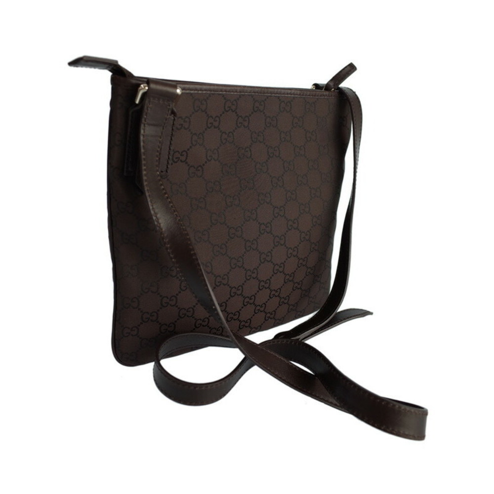 Gucci GG bag messenger crossbody pattern canvas Brown